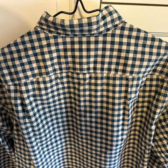 J Crew Button-Down Dress Shirt (Forest Green x Cream) - Picture 8 of 9